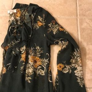Sheer Floral Blouse